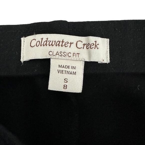 Coldwater Creek Classic Fit Pant size Small or 8 Black - Picture 3 of 4